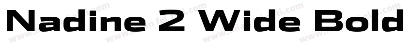 Nadine 2 Wide Bold I字体转换